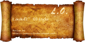 Laukó Olinda névjegykártya